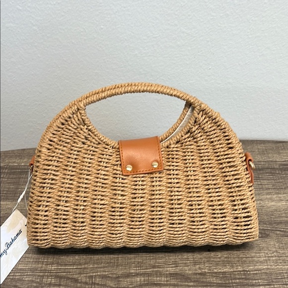 🔥LAST ONE🔥 ~ Tommy Bahama Woven Bag w/Removable Crossbody Strap - Picture 3 of 10